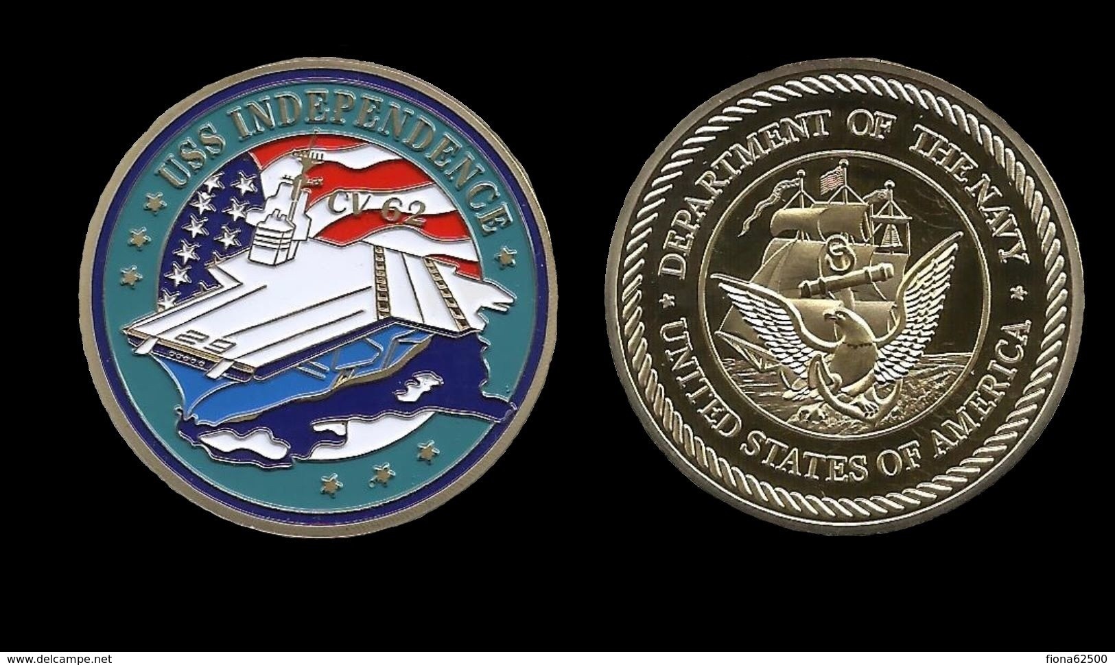 MEDAILLE . PORTE AVIONS USS  INDEPENDENCE . - Other & Unclassified
