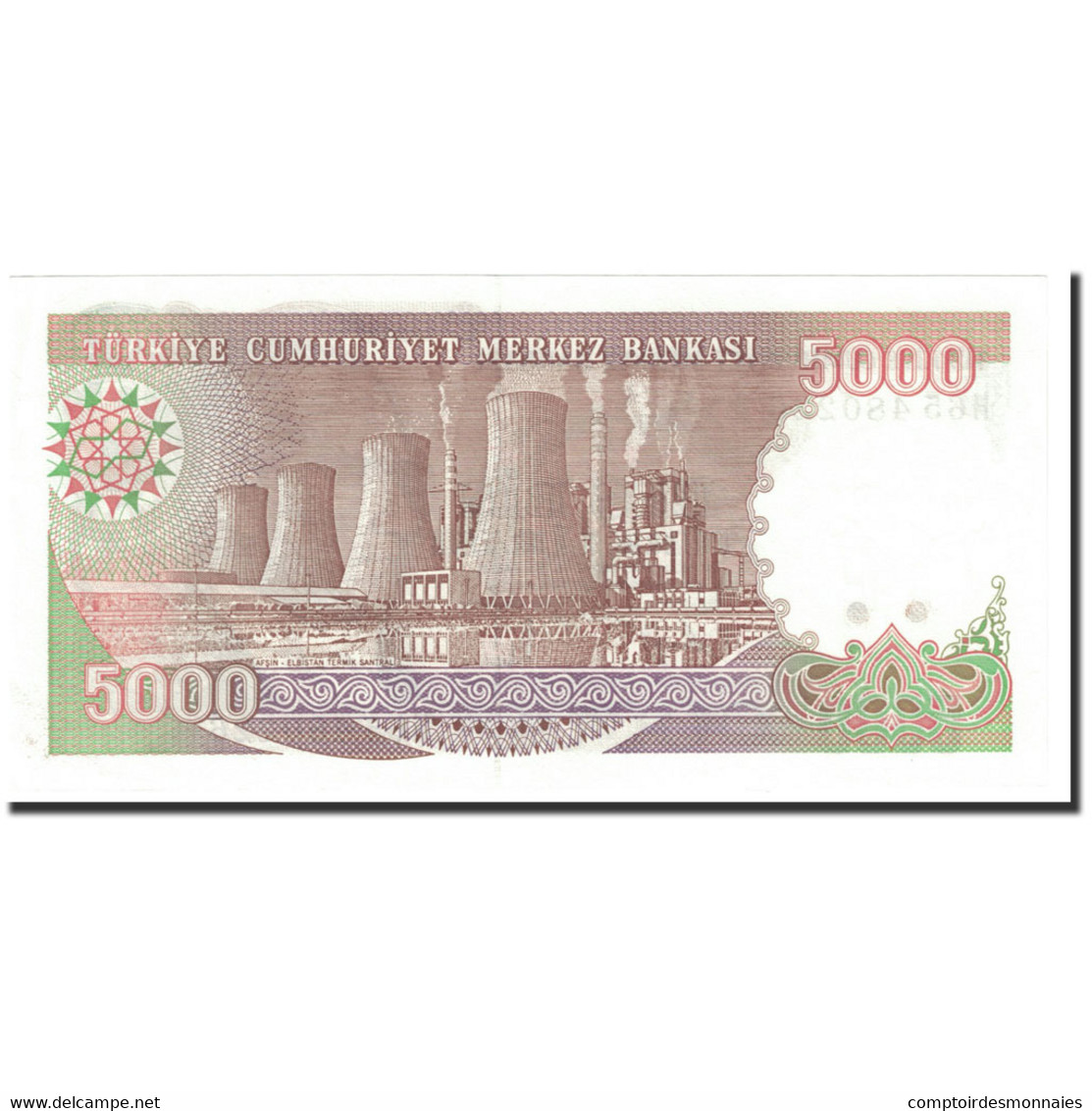 Billet, Turquie, 5000 Lira, 1990-1994, Old Date 1970-01-14, KM:198, NEUF - Turquie