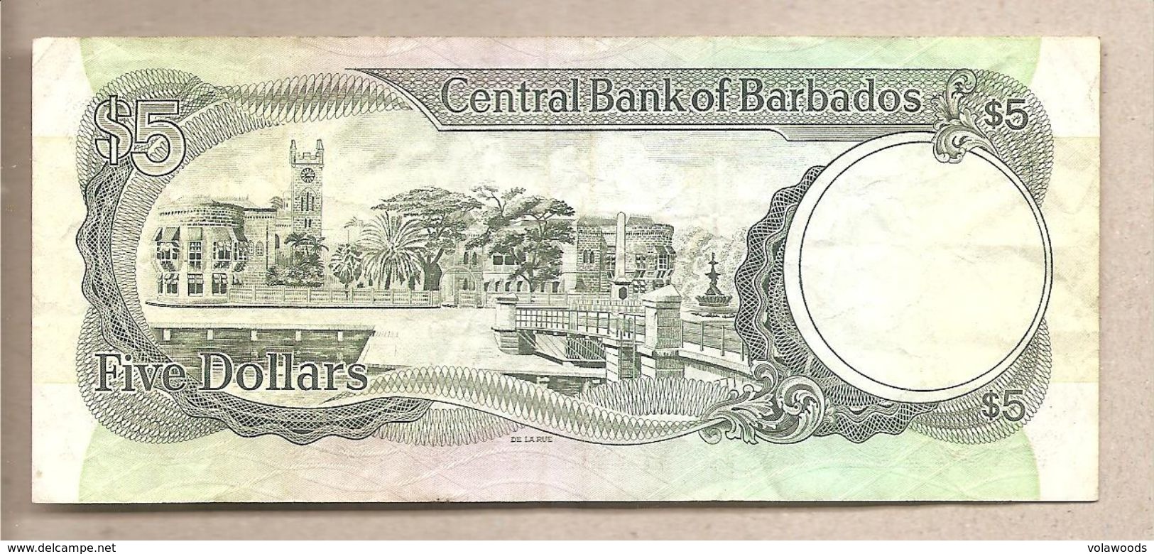 Barbados - Banconota Circolata Da 5 Dollari - 1986 - Barbades