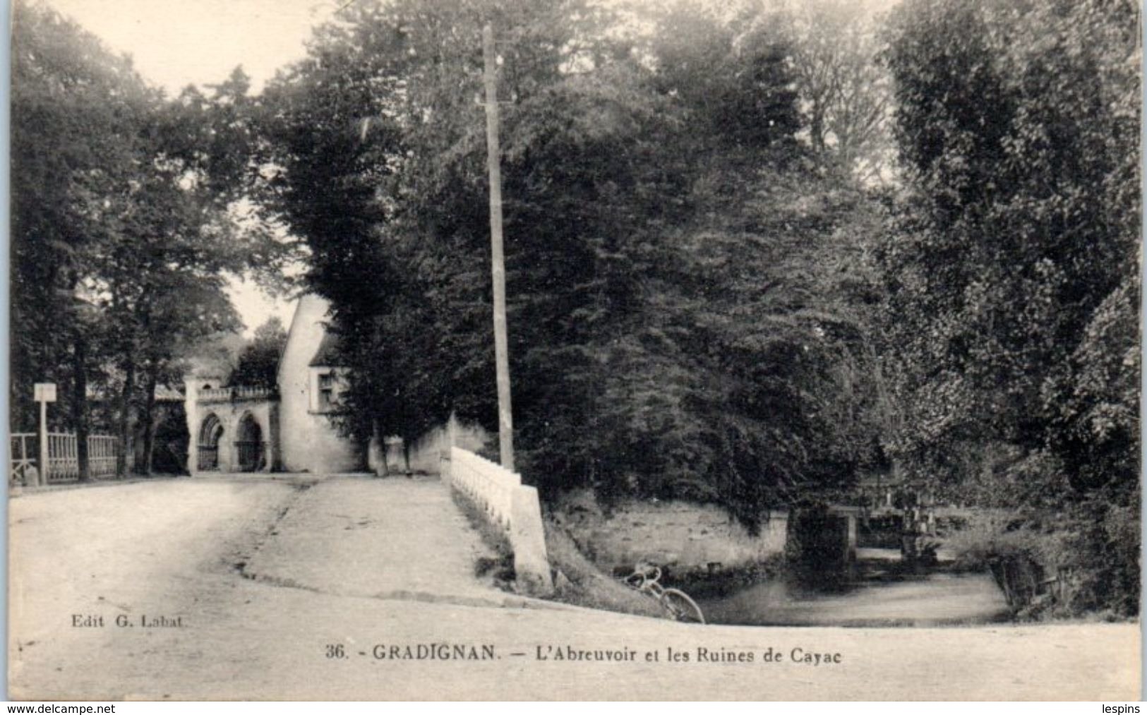 33 - GRADIGNAN --  L'Abreuvoir Et Les Ruines De Cayac - Gradignan