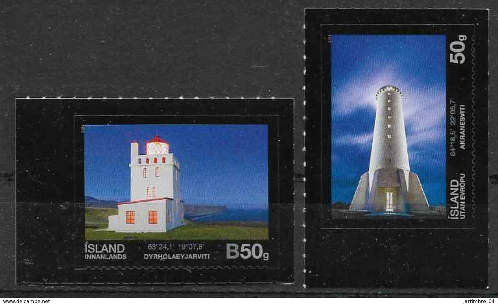 2014 ISLANDE 1368-69** Phares - Ungebraucht