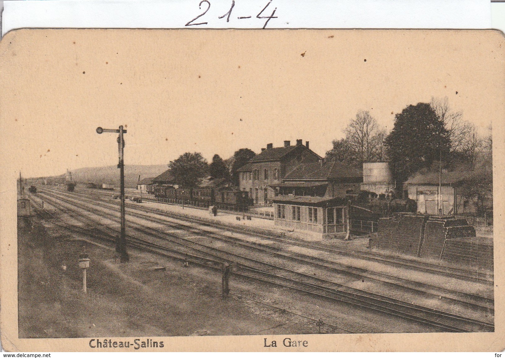 Chateau Salins  : Gare : ( La Gare  ) Moselle - Chateau Salins
