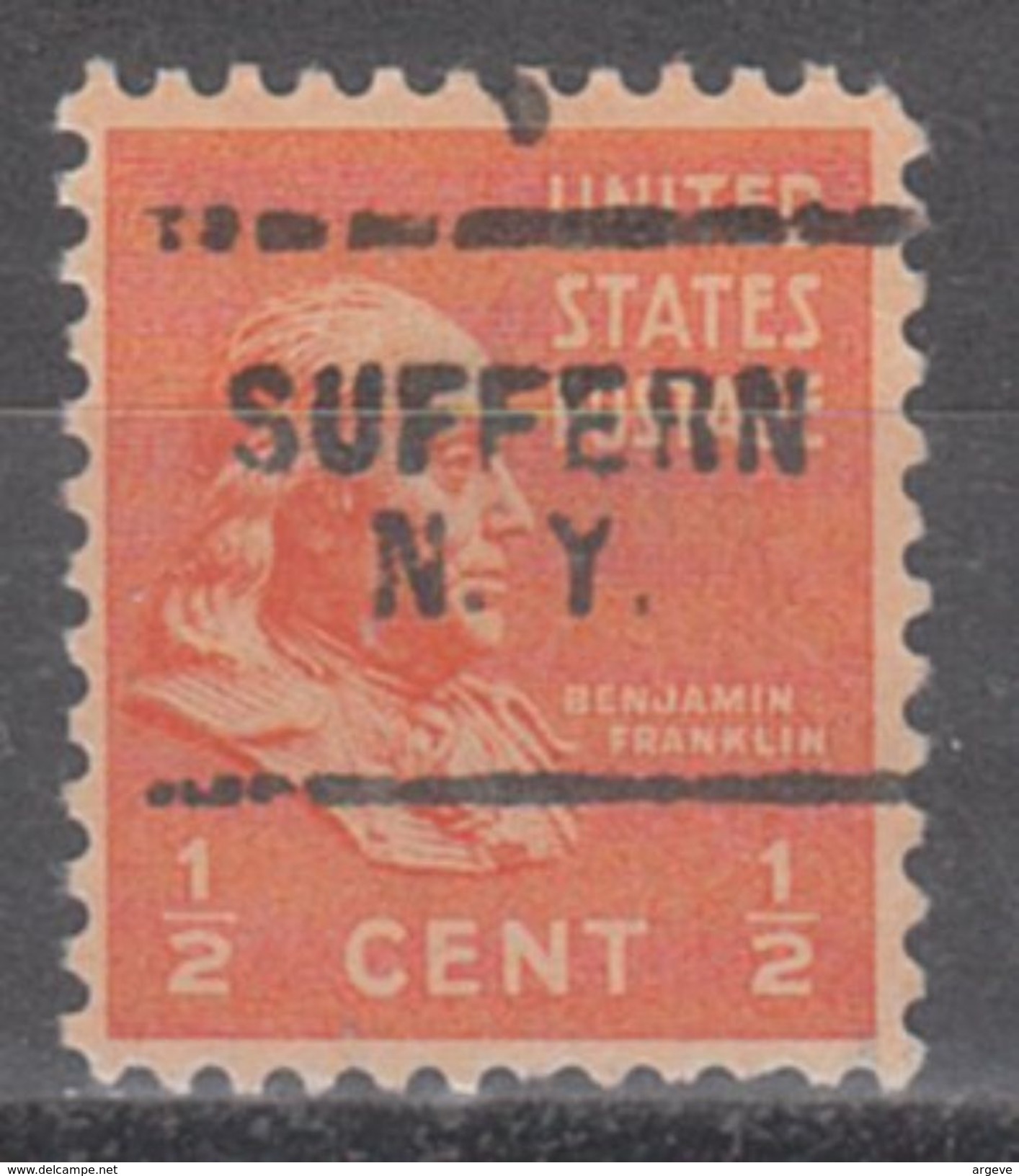 USA Precancel Vorausentwertung Preo, Locals New York, Suffern 703 - Preobliterati