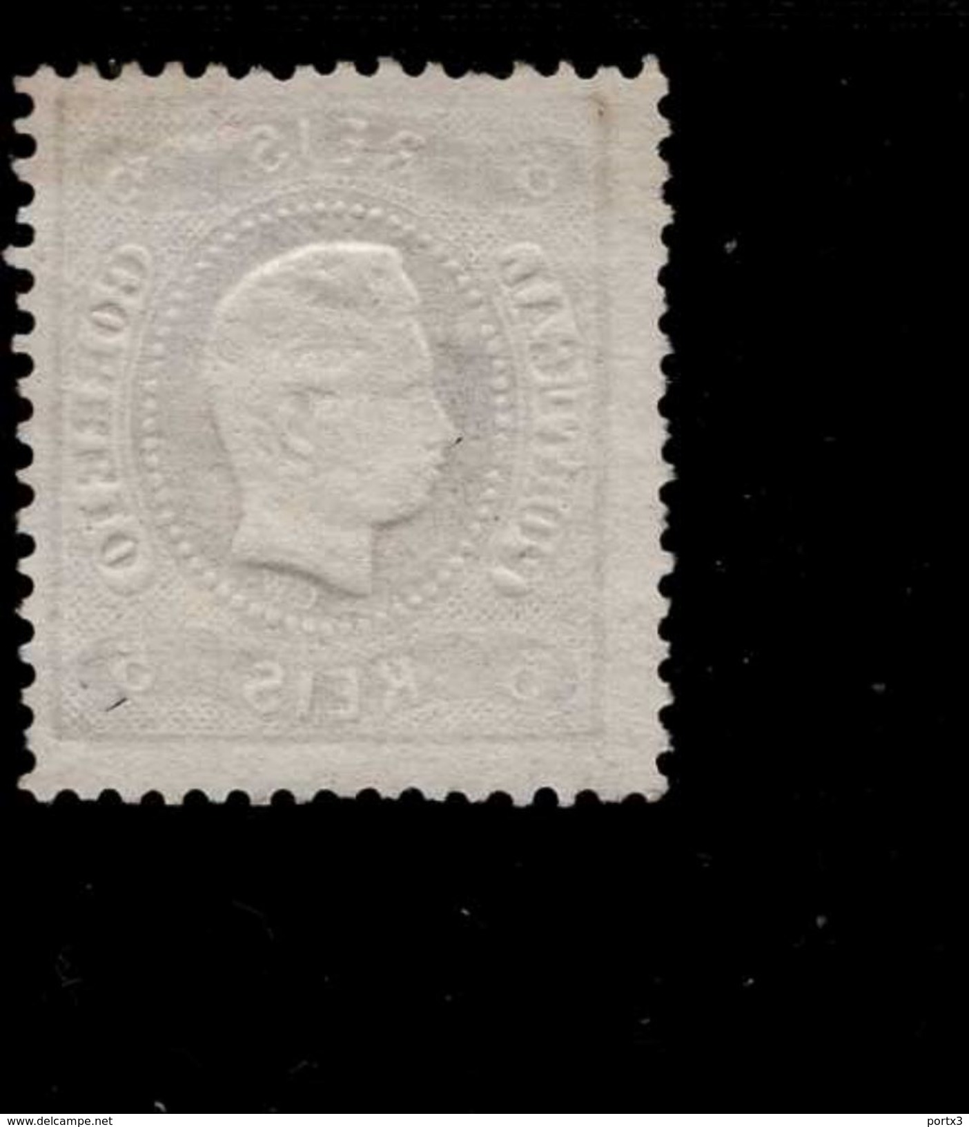 Por. 17 König Luis I Without Gum - Unused Stamps