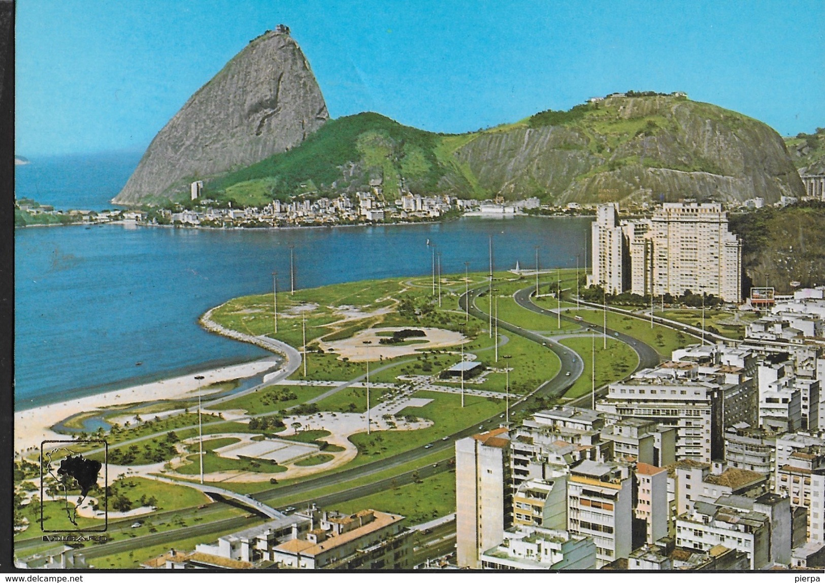 BRASILE - RIO DE JANEIRO - PANORAMICA - VIAGGIATA 1978 - AFFRANCATURA MECCANICA ROSSA - Rio De Janeiro