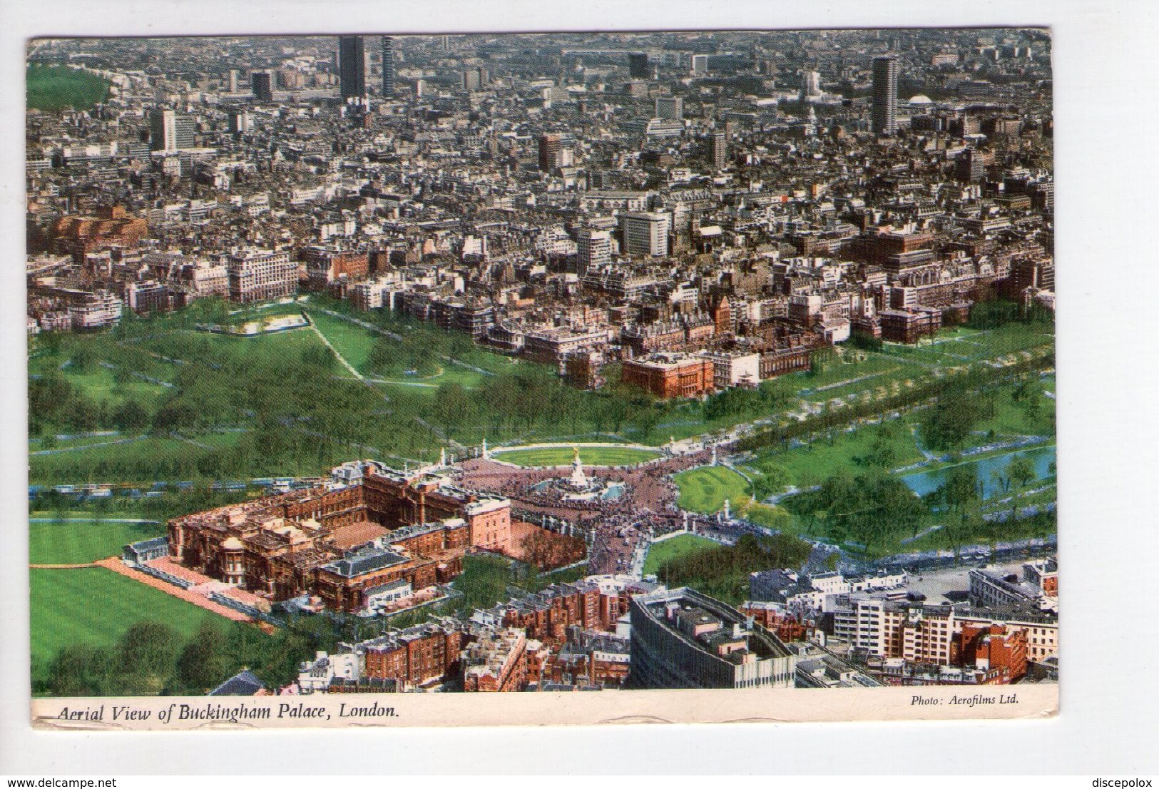 U1288 Mini Postcard: BUCKINGHAM PALACE, LONDON + NICE TIMBRE 1974 - Buckingham Palace