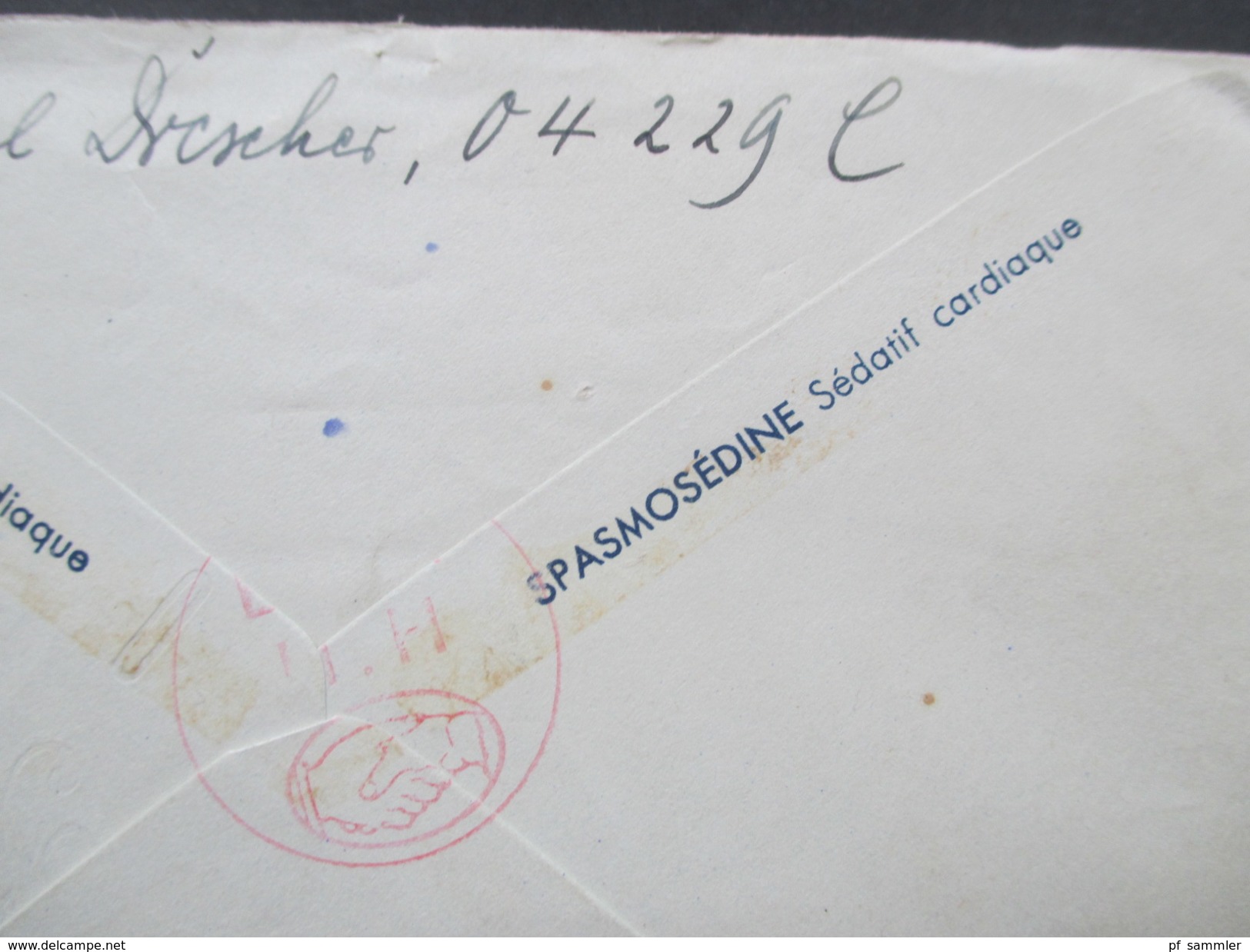 Feldpost 2. WK GA Umschlag Spasmosedine Digibaine Sommerach Am Main. FP Nr. 04229 C - Lettres & Documents