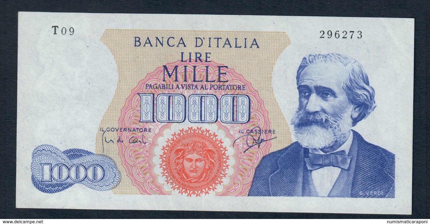 1000 LIRE VERDI I° TIPO 14 07 1962  Spl+ LOTTO 212 - 1.000 Lire