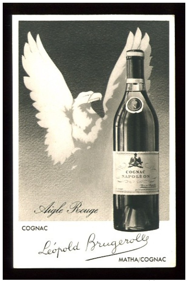 Cognac "Léopold BRUGEROLLE Aigle Rouge" - Matha / Cognac - CP Publicitaire - Vignes