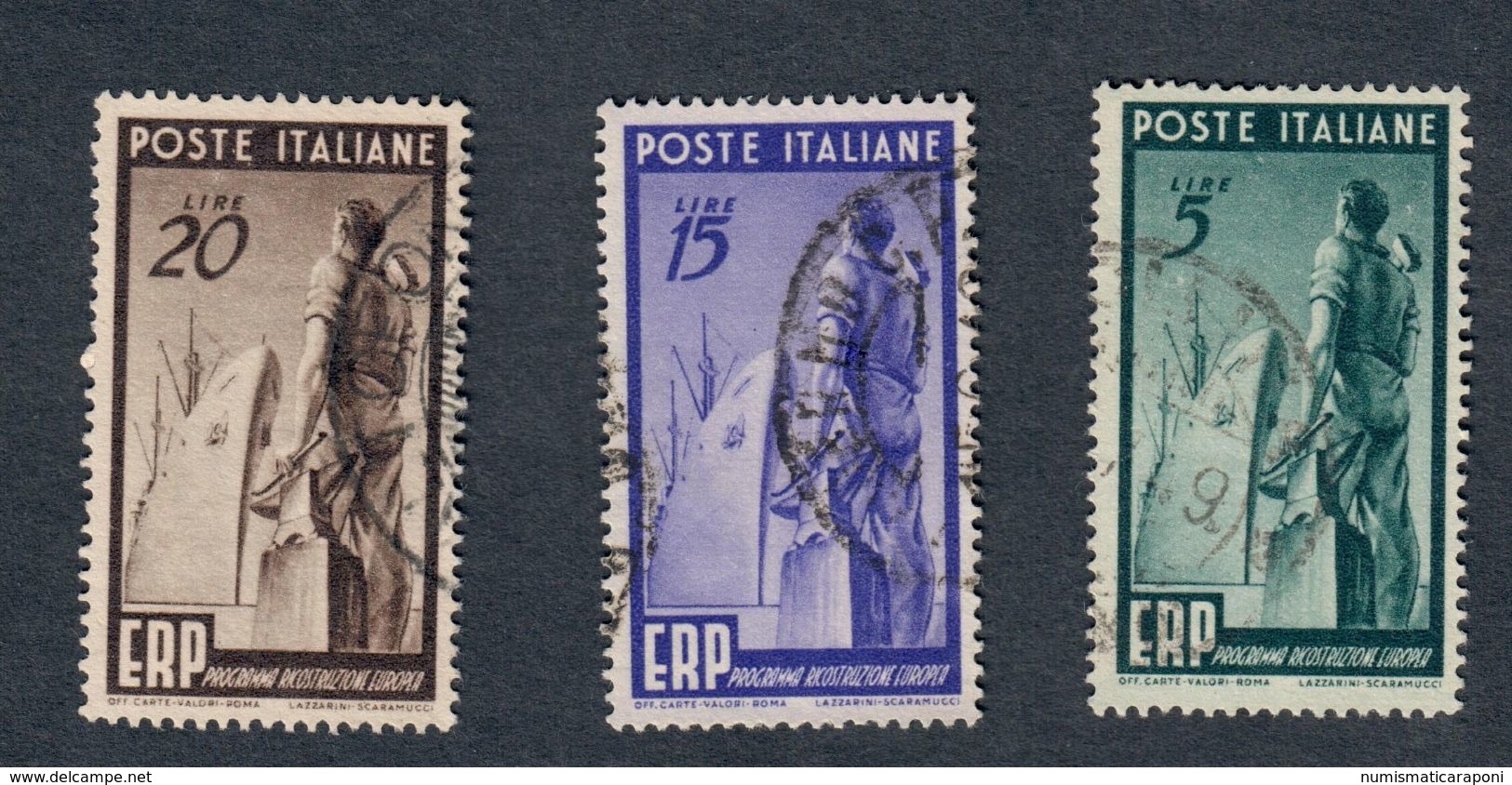 1949 Erp Usata SASSONE S.138 COD.FRA.230 - 1946-60: Usati