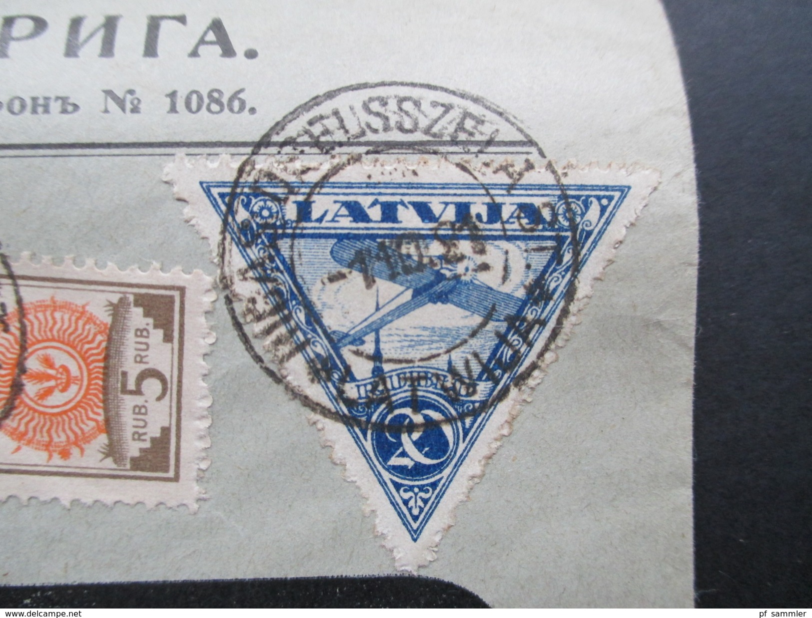 Lettland 1921 Flugpost MiF Nr. 31 Und 76. Rigas Dselsszela St. Latwija. Toller Beleg!! Mit Luftpst Befördert Königsberg - Latvia