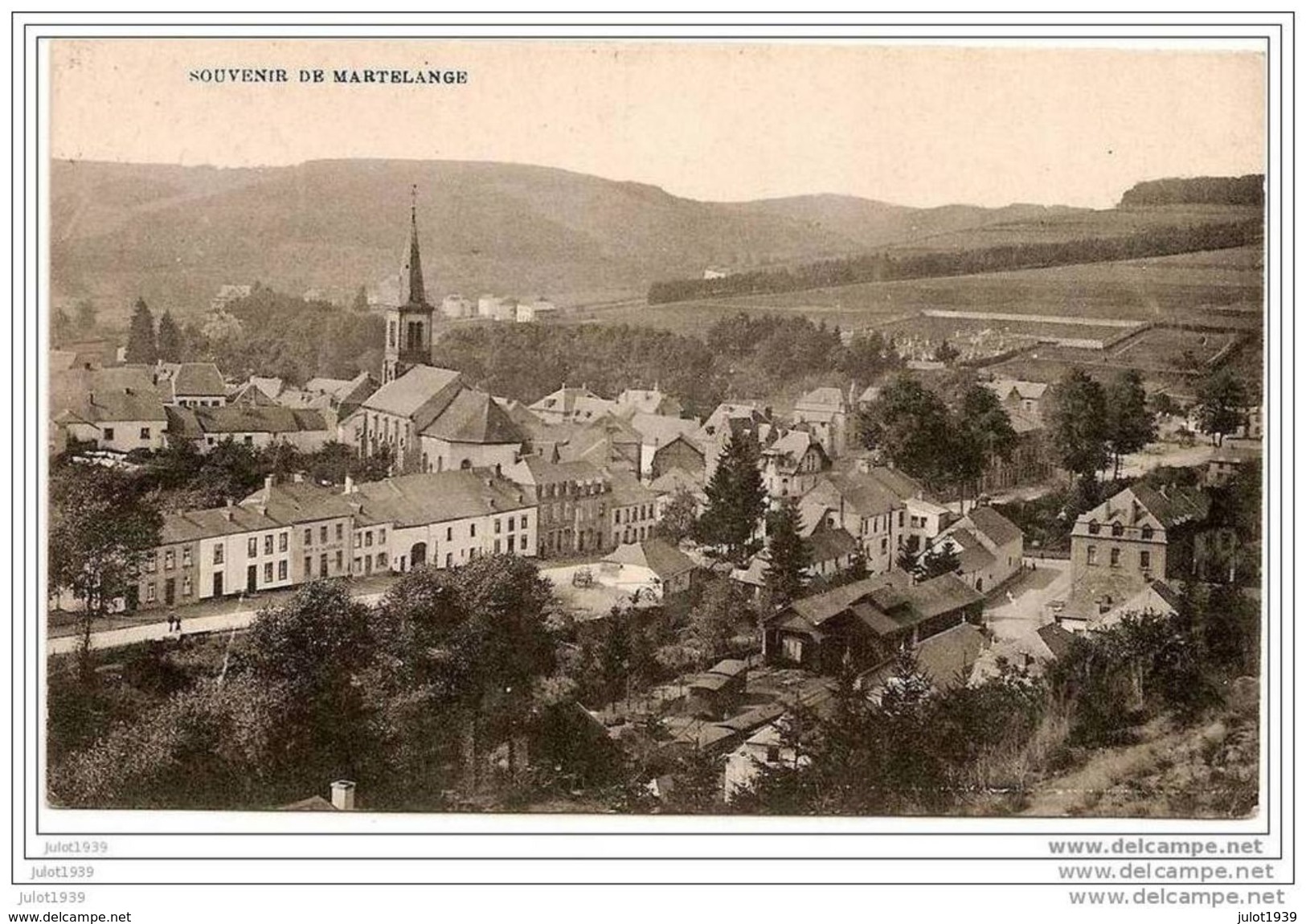 MARTELANGE ..-- 1925 Vers BRUXELLES ( A. VAN MEERIS ) . Voir Verso . - Martelange