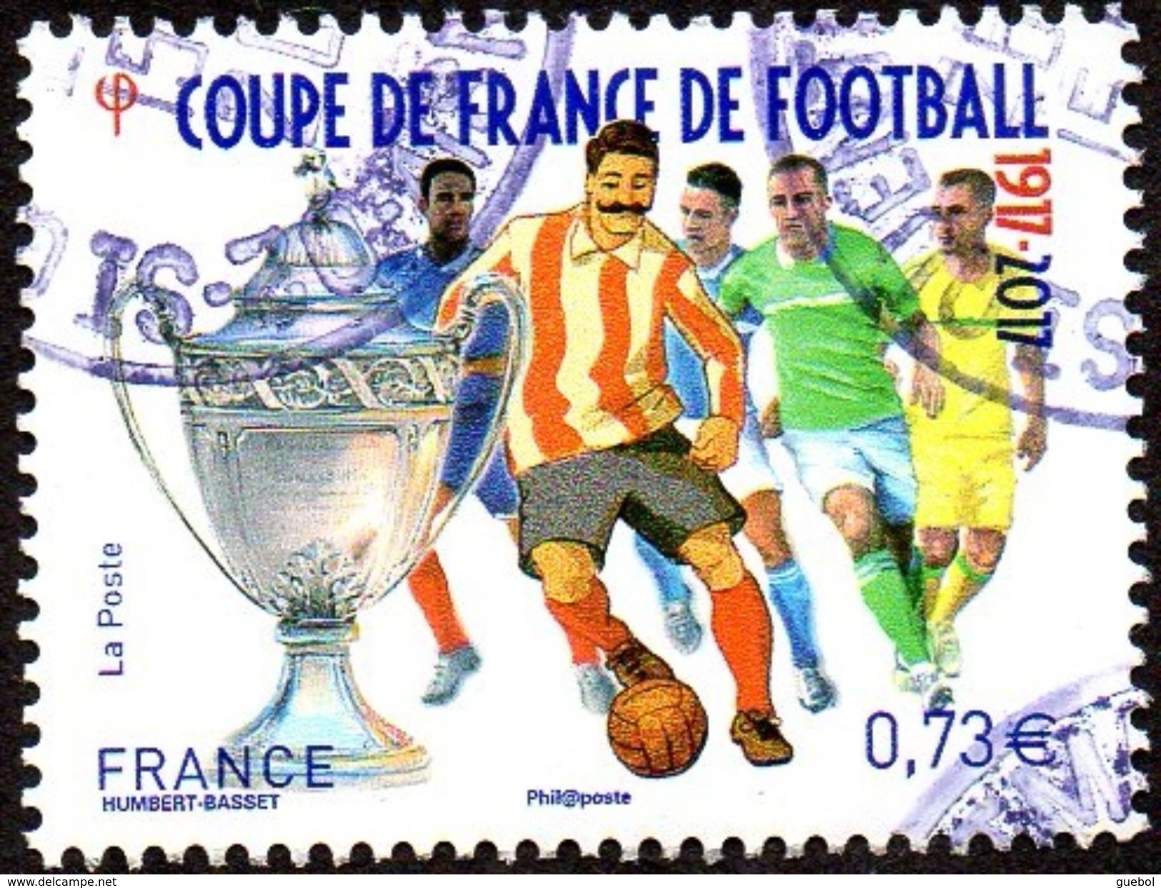 France Oblitération Cachet à Date N° 5145 - Coupe De Football, 100ème édition - Usati