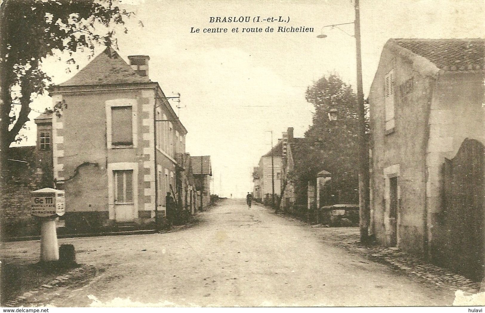 37  BRASLOU - LE CENTRE ET ROUTE DE RICHELIEU (ref 078) - Sonstige & Ohne Zuordnung