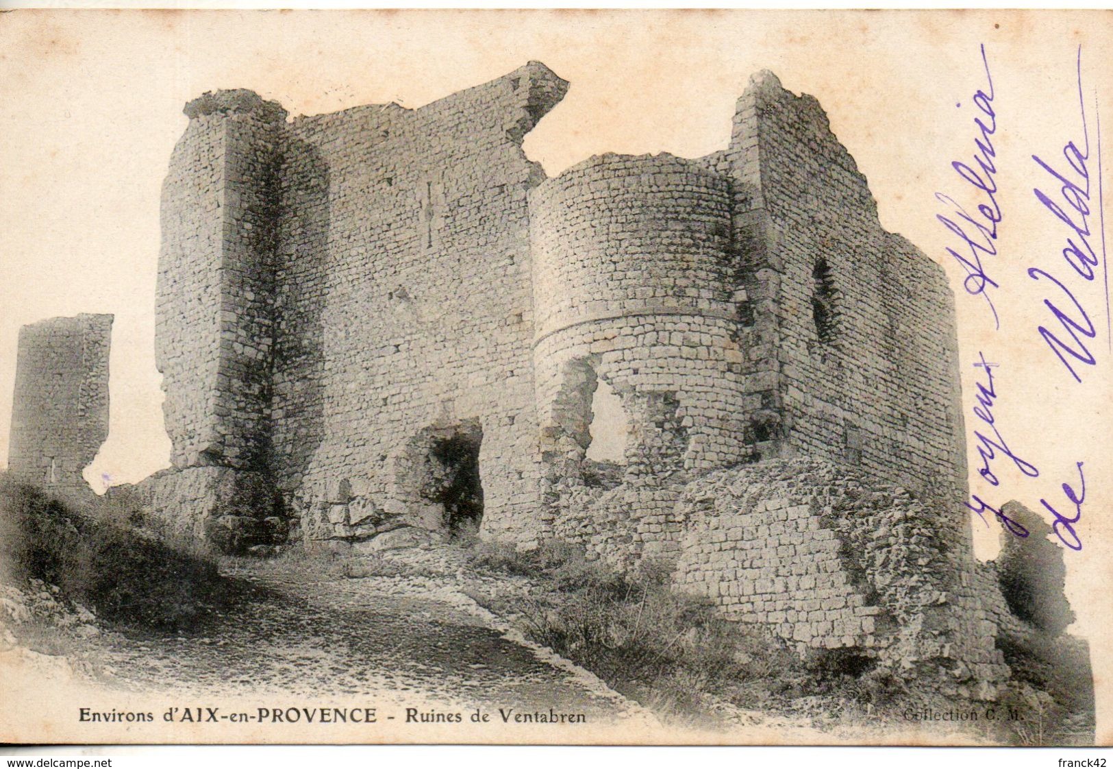 13. Environs D'aix En Provence. Ruines De Ventabren - Autres & Non Classés