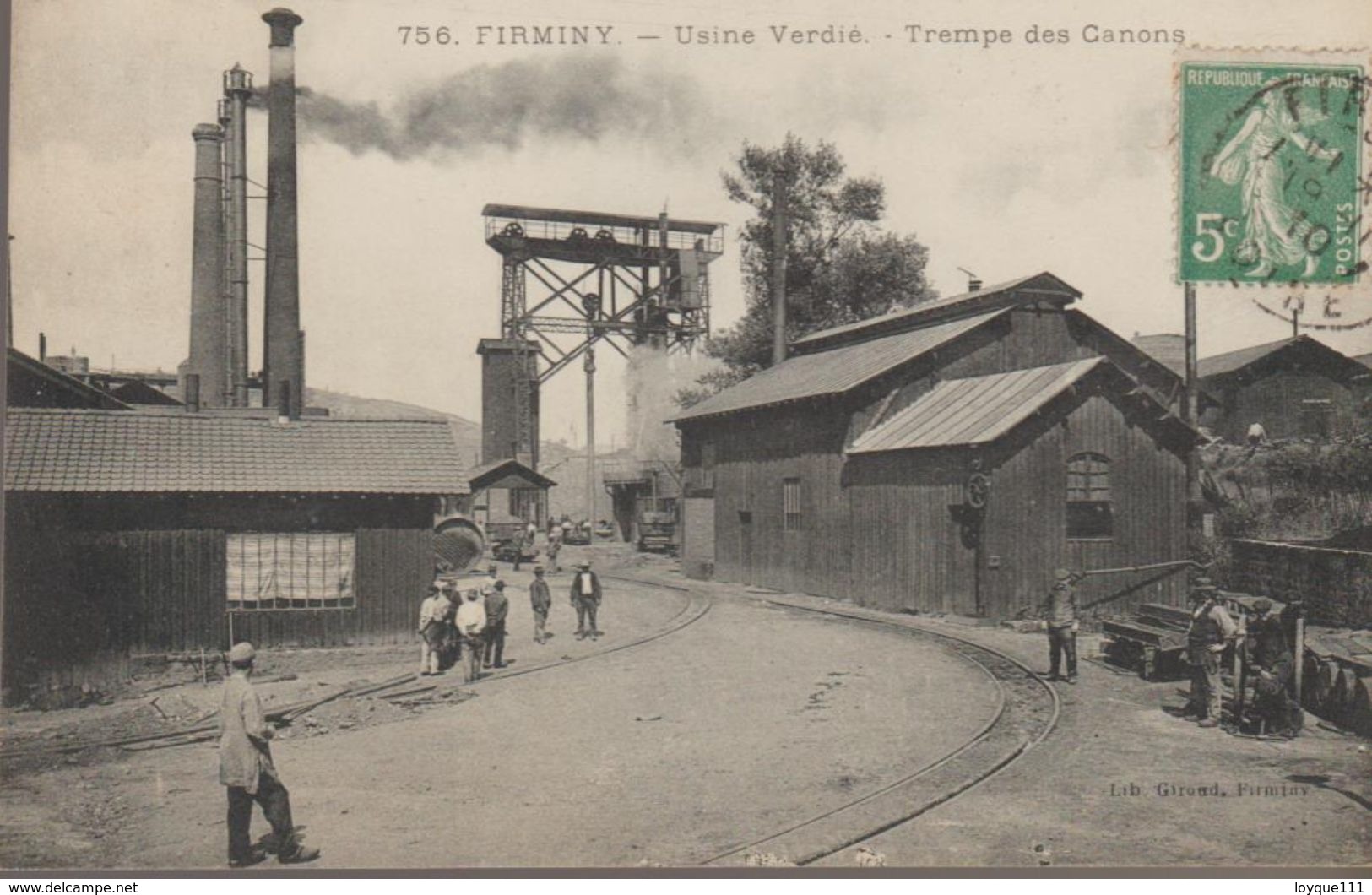 756. Firminy- Usine Verdié- Trempe Des Canons - Firminy