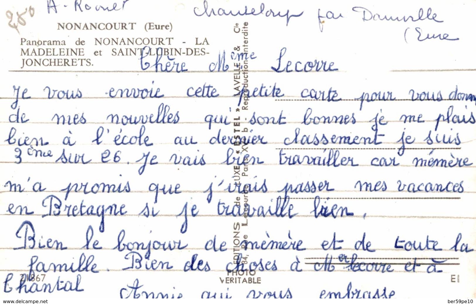 27 NONANCOURT PÄNORAMA DE NONANCOURT LA MADELEINE ET SAINT-LUBIN-DES-JONCHERETS - Autres & Non Classés