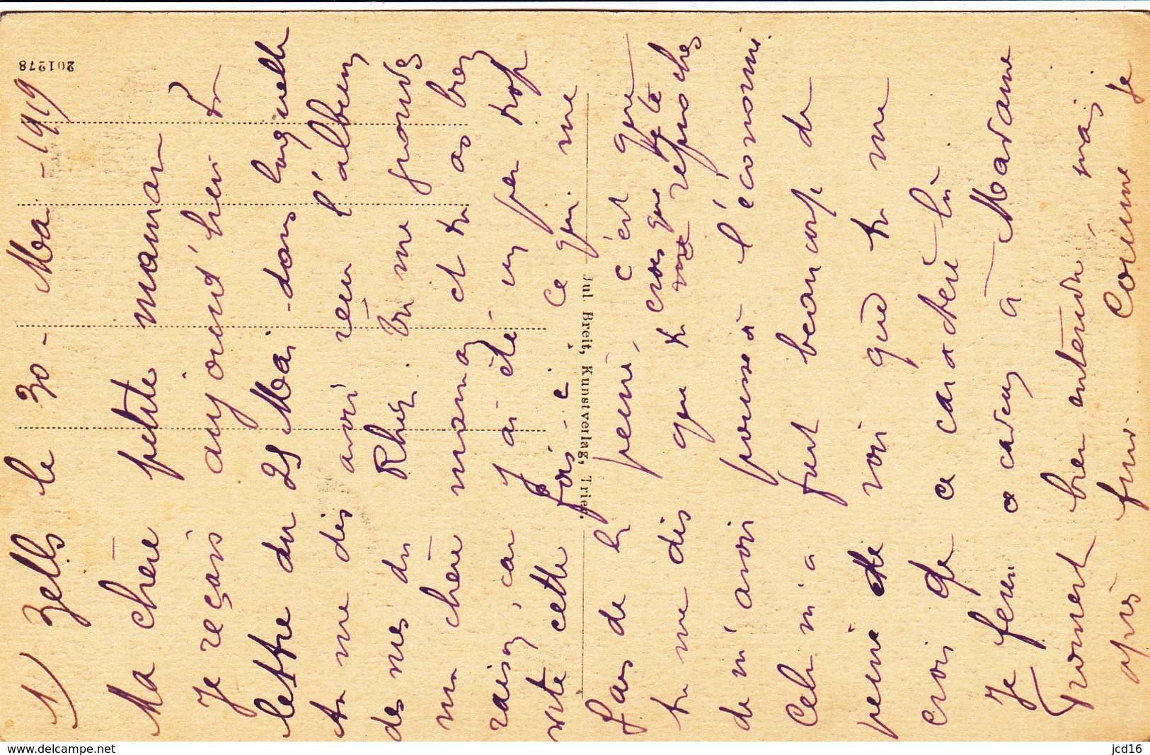CPA Carte Postale ALLEMAGNE Inneres Der MARIENBURG De 1919 Breit - Zell