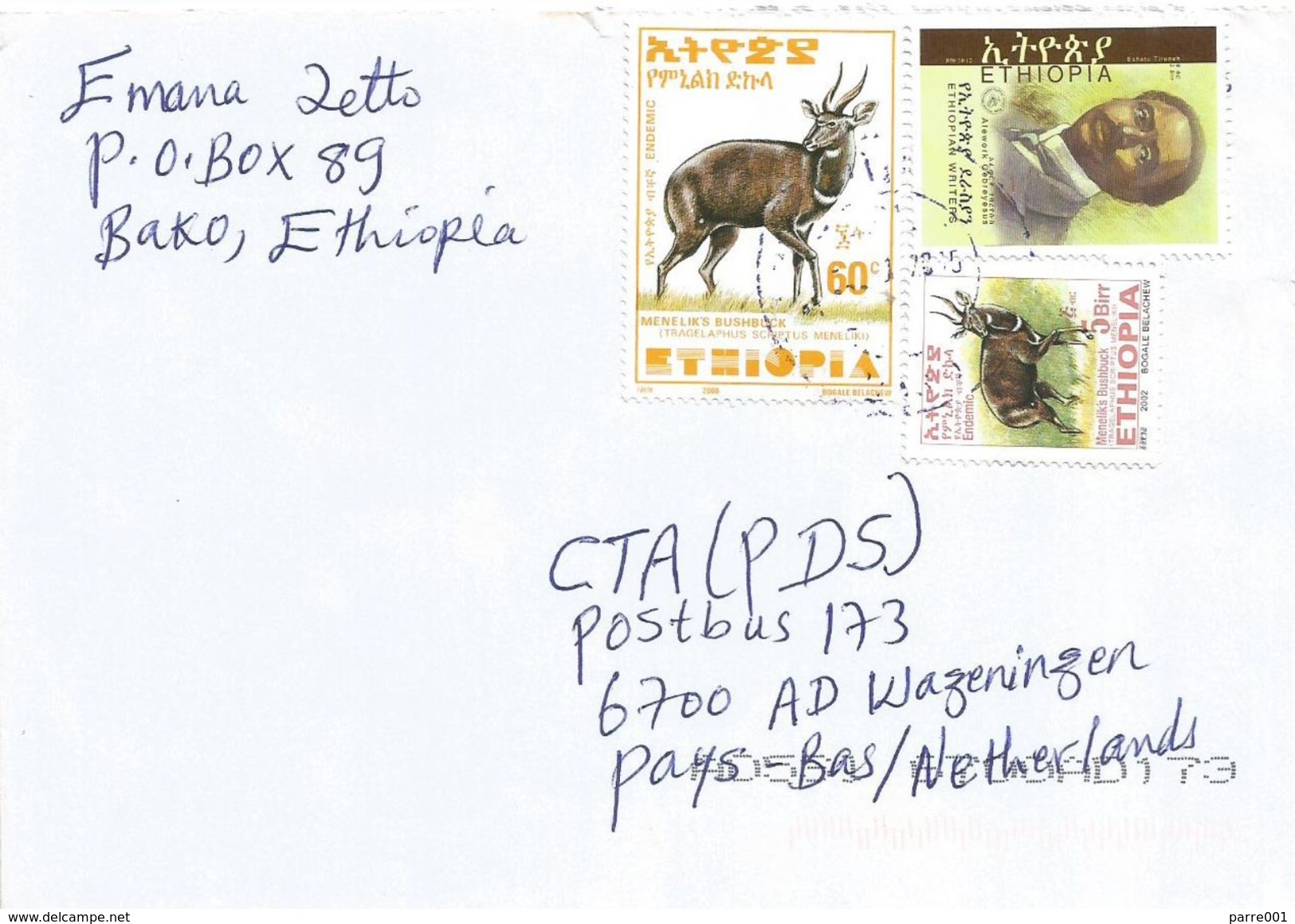 Ethiopia 2015 Bako Writer Afework Gebreyesus Biographer Melenik Bushbuck Cover - Ethiopië