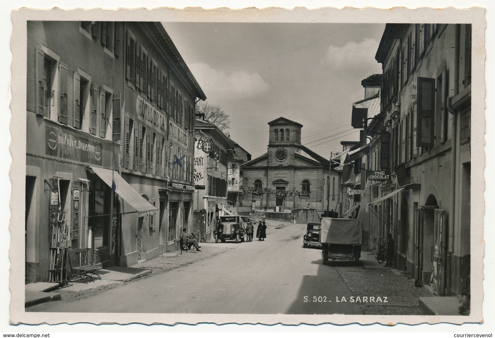 CPSM - LA SARRAZ (Suisse - Canton De Vaud) - (Grande Rue ?) - La Sarraz