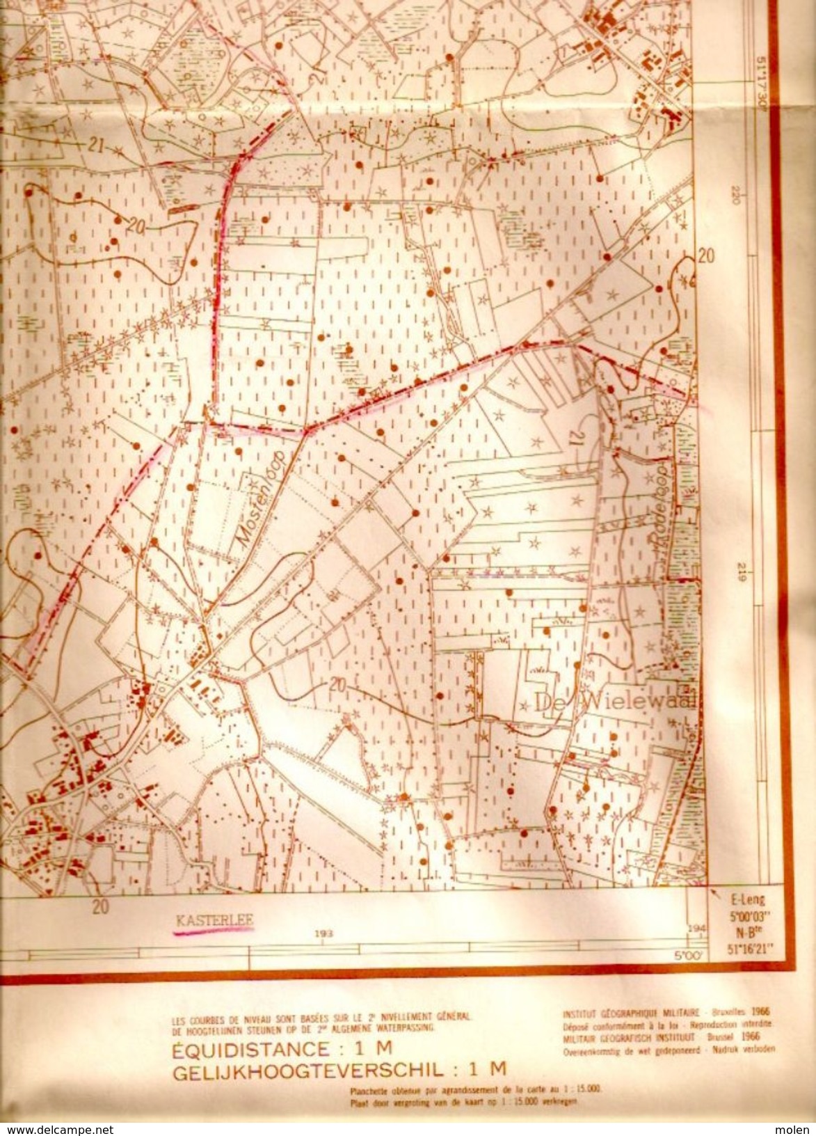 GROTE STAFKAART 8/8 Situatie 1961 TURNHOUT VOSSELAAR OUD-TURNHOUT ZEVERDONK GROOT-REES OOSTHOVEN SCHORVOORT RAVELS S257