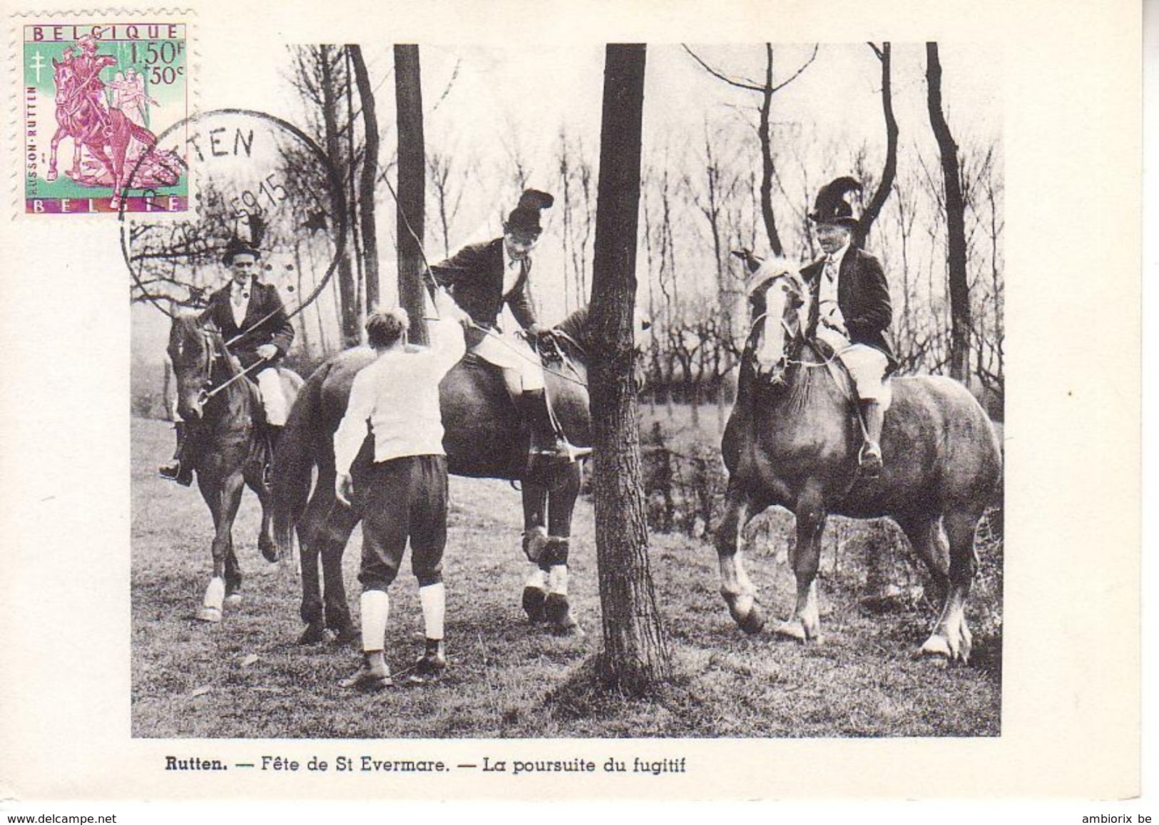 Carte Max 1084 Rutten - Fête De St Evermare - 1951-1960