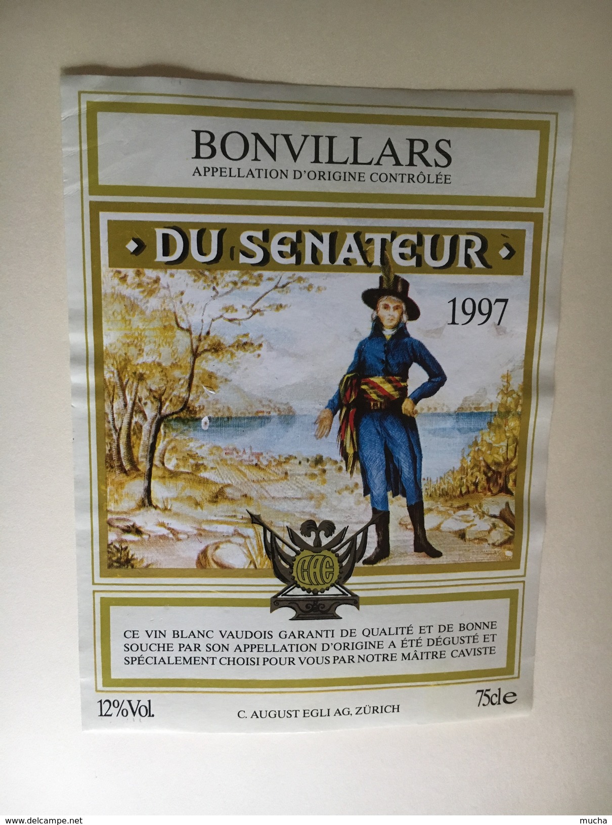 6338 - Du Sénateur 1997 Bonvillars  Suisse - Autres & Non Classés