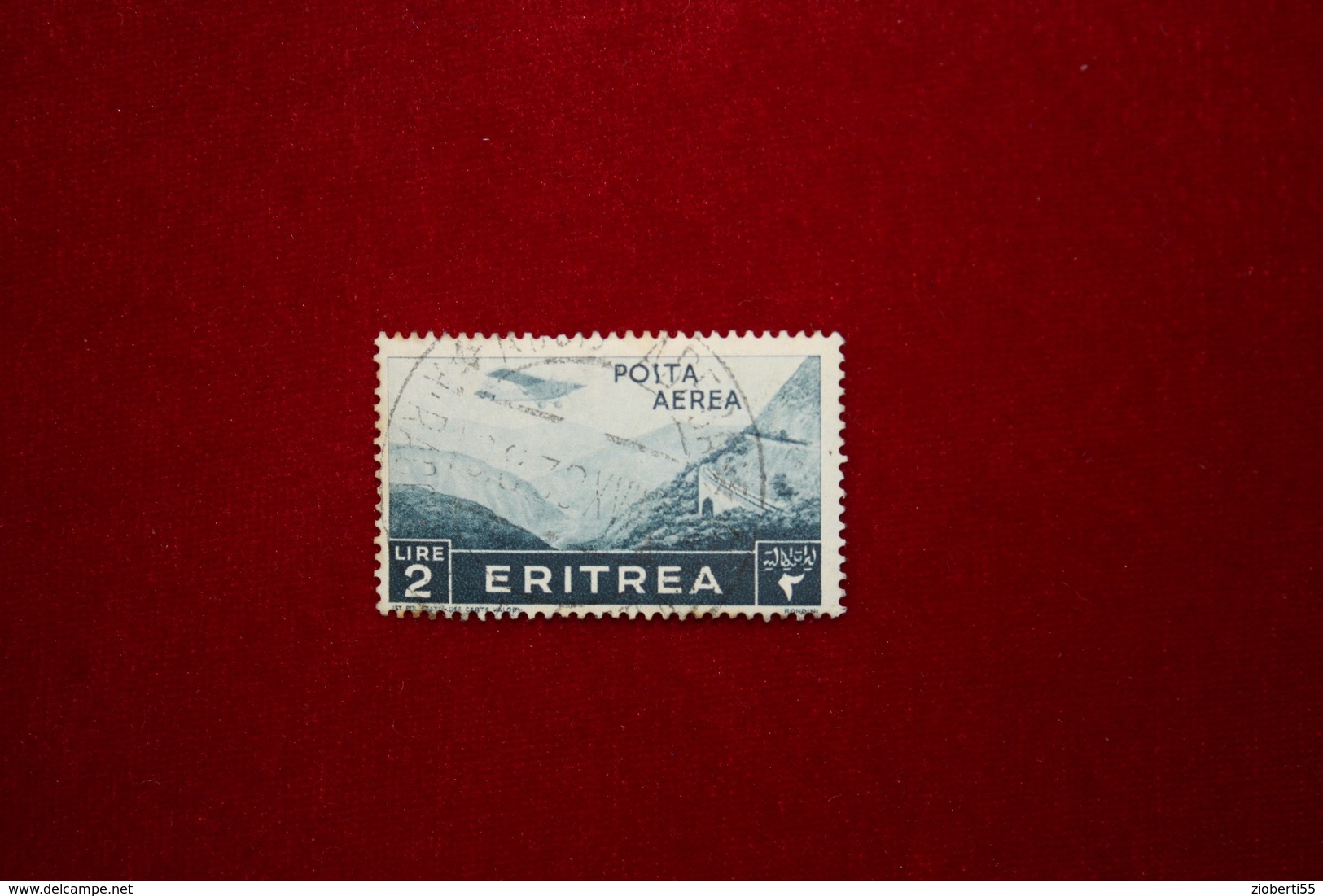 ERITREA  - POSTA AEREA  - 2 L.  - 1936 - USATO - Eritrea