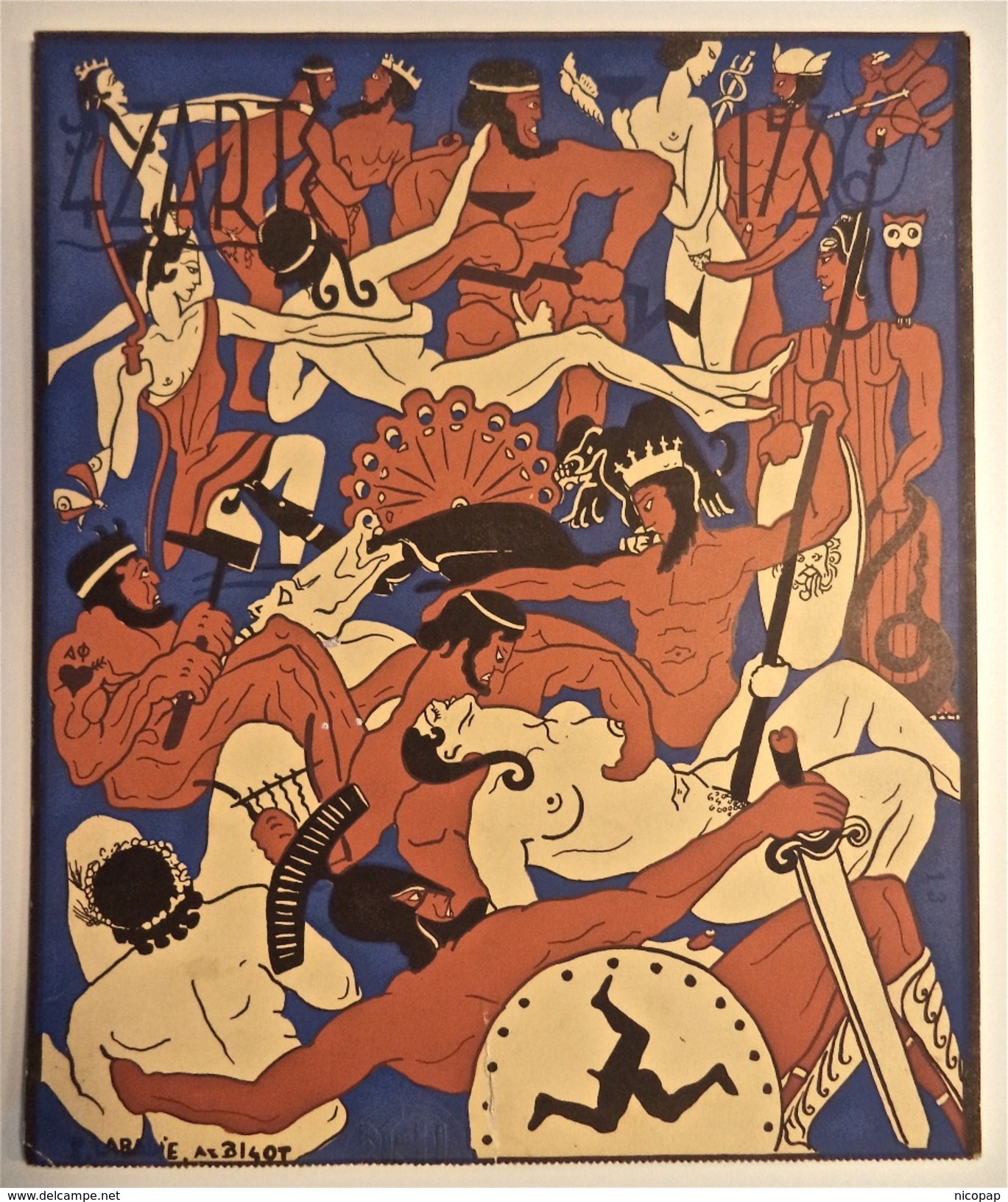 Carton D 'invitation Pour Le Bal Des 4'z'arts, 1936, L'Olympe - Non Classés