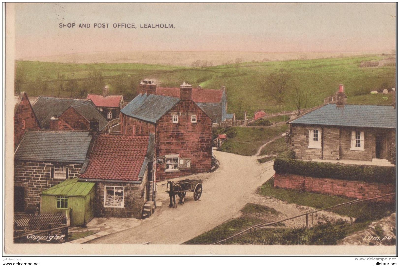 ANGLETERRE LEALHOLM SHOP AND POST OFFICE CPA BON ÉTAT - Scarborough