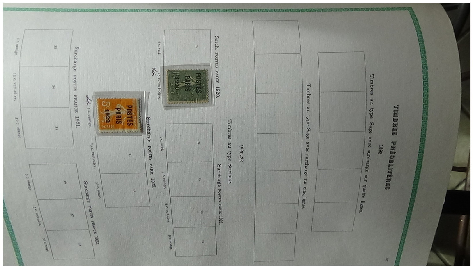 Album de 1ers  timbres oblitérés du France (qqs **)  dont bonnes valeurs Voir commentaires !!!