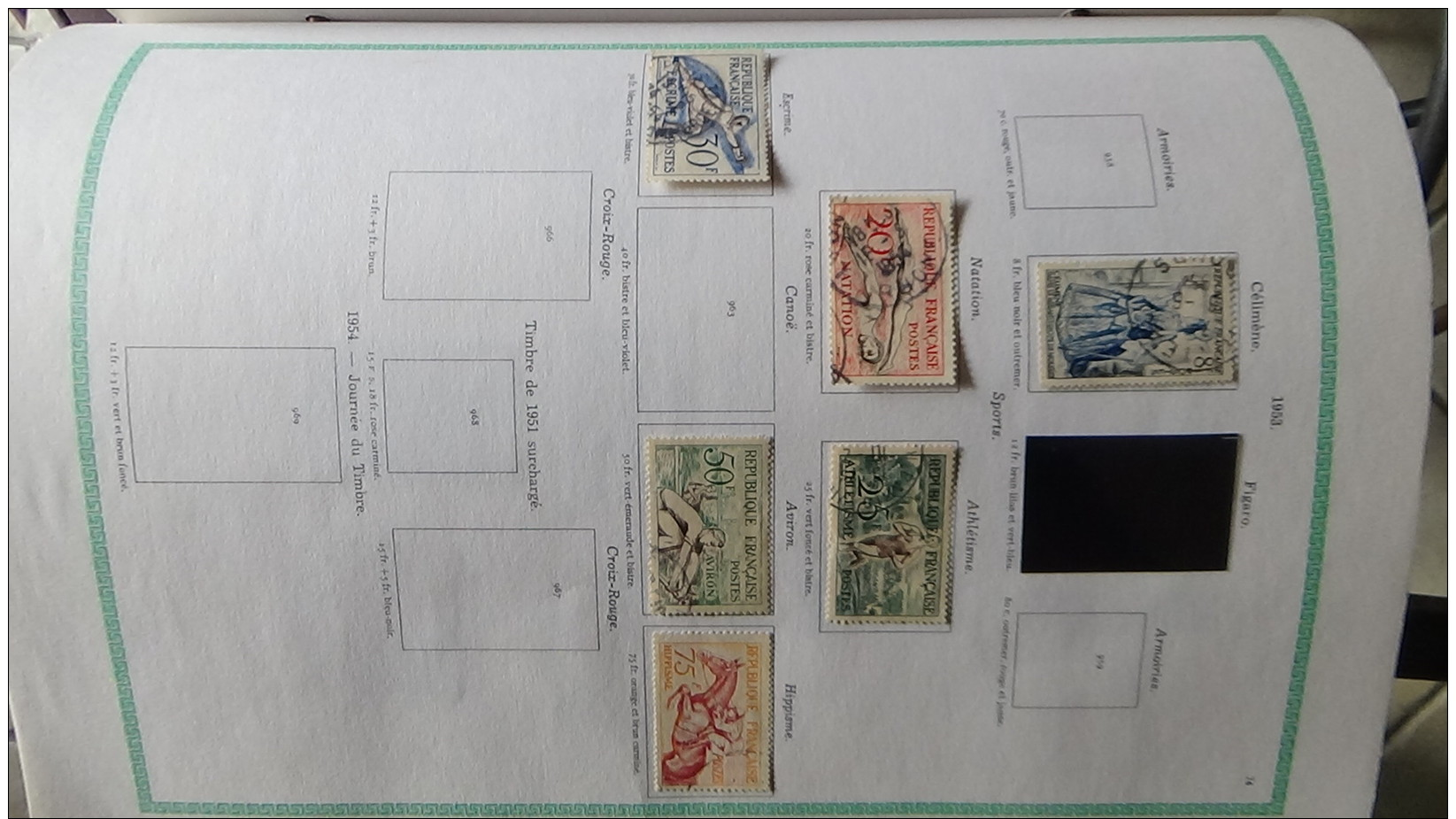 Album de 1ers  timbres oblitérés du France (qqs **)  dont bonnes valeurs Voir commentaires !!!