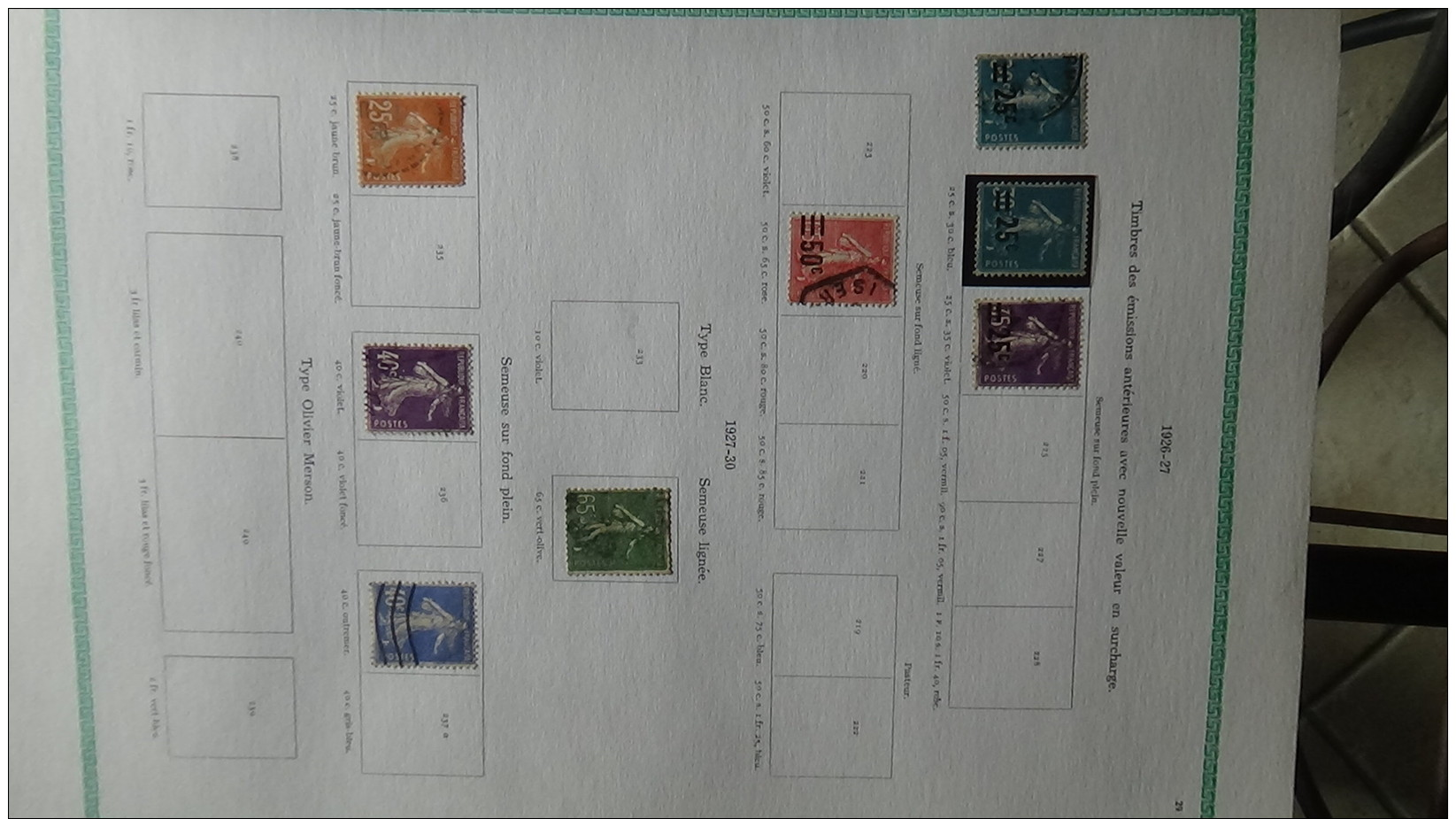 Album de 1ers  timbres oblitérés du France (qqs **)  dont bonnes valeurs Voir commentaires !!!