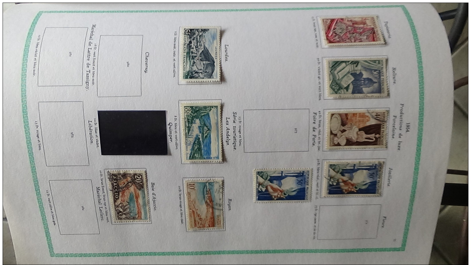 Album de 1ers  timbres oblitérés du France (qqs **)  dont bonnes valeurs Voir commentaires !!!