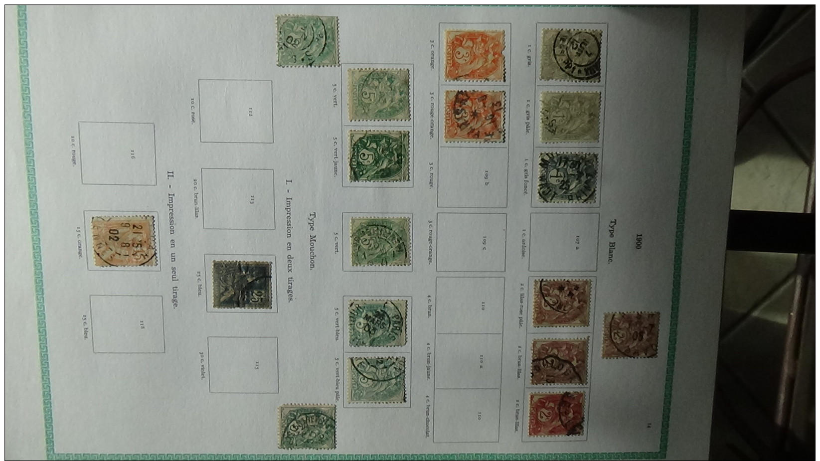 Album de 1ers  timbres oblitérés du France (qqs **)  dont bonnes valeurs Voir commentaires !!!