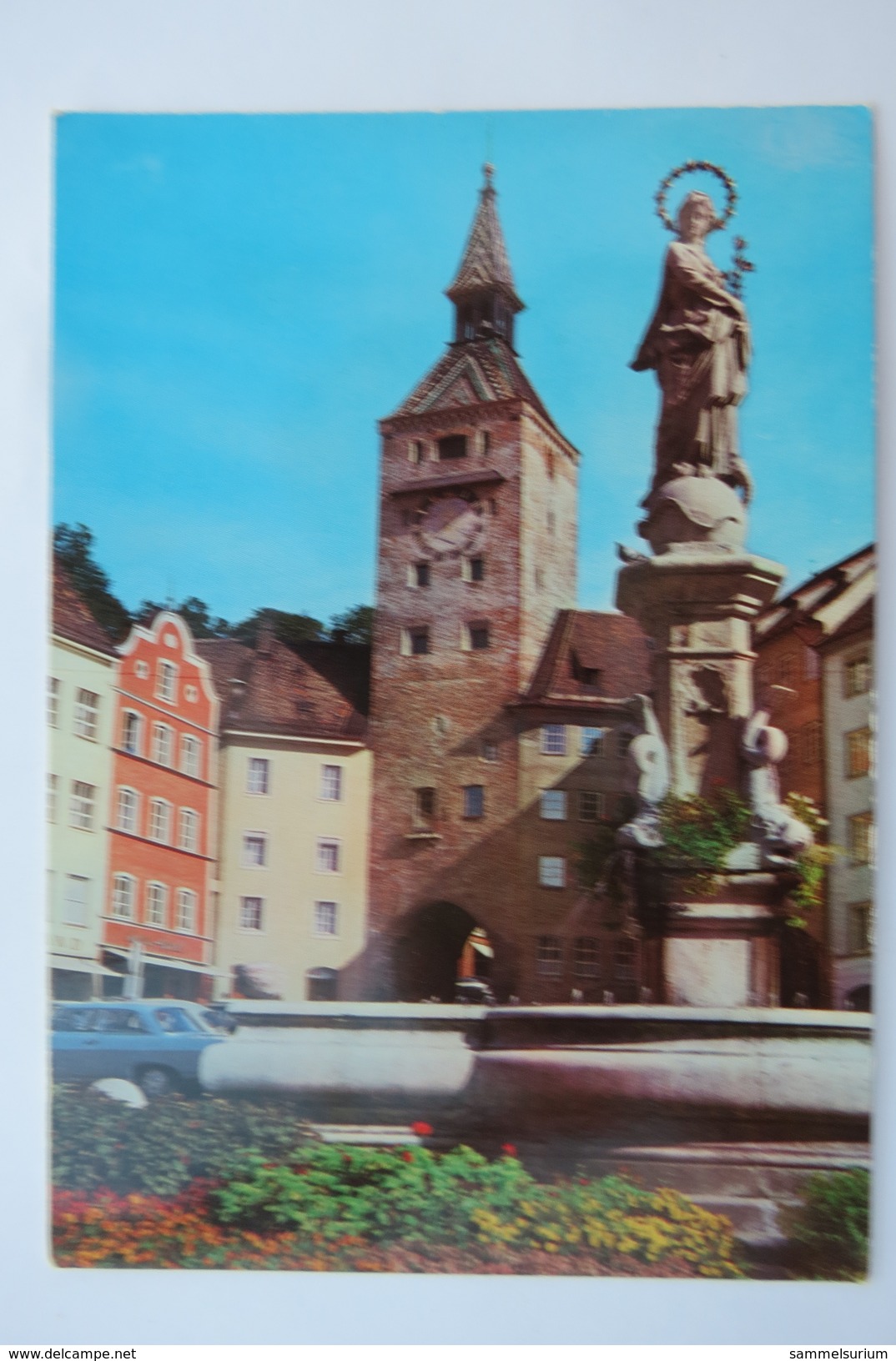 (9/6/46) AK "Landsberg Am Lech" Hauptplatz Mit Marienbrunnen Und Schmalzturm - Landsberg