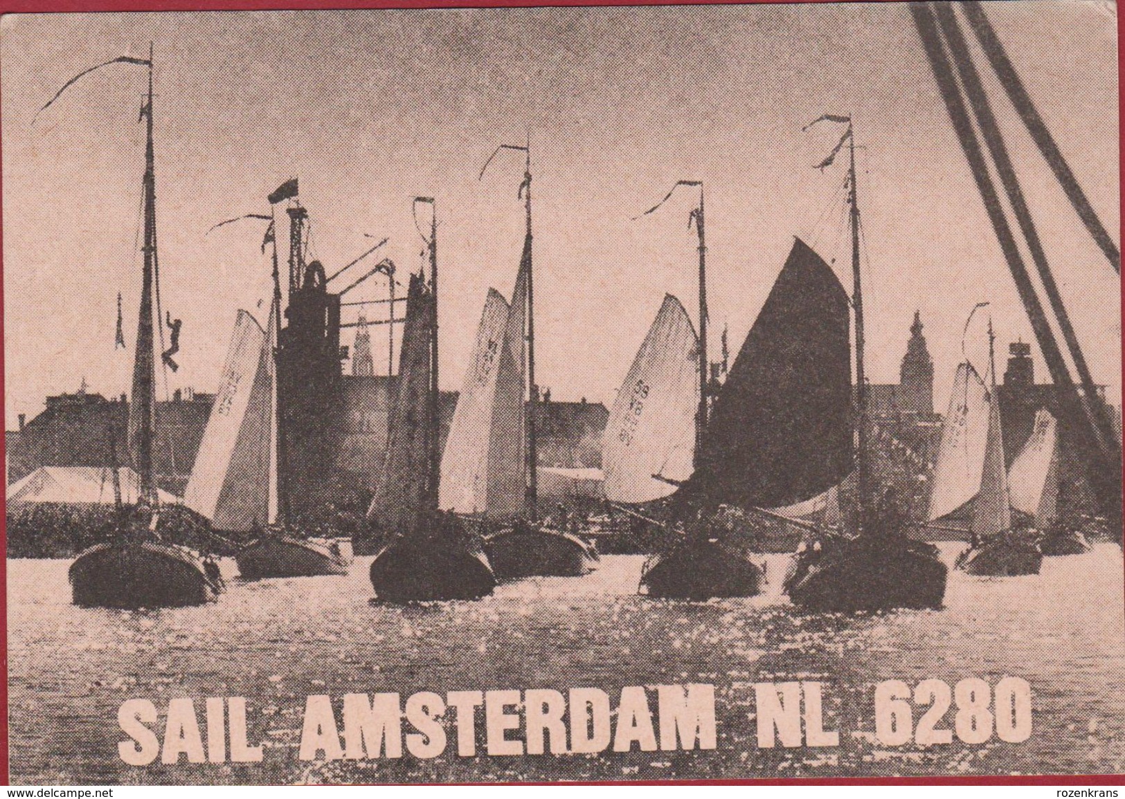 QSL Card Mateur Radio Station CB Holland Sail Amsterdam 1980 Warmond Peter Nieuwenburg - Amateurfunk