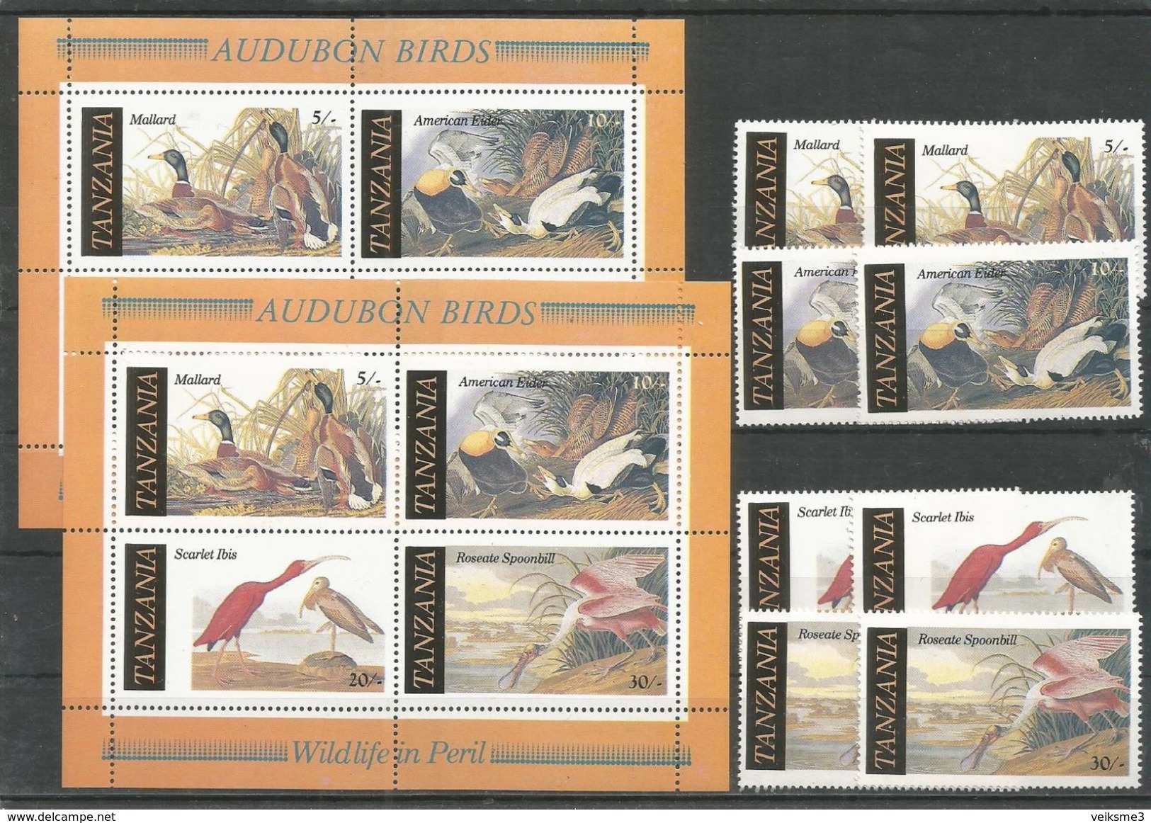 2x TANZANIA - MNH - Animals - Birds - Autres & Non Classés