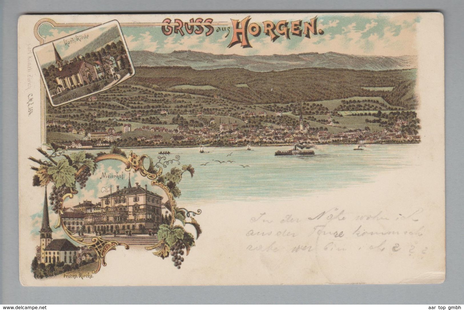 AK CH ZH Horgen 1900-06-18 Litho #554 Carl Künzli CKZ - Horgen