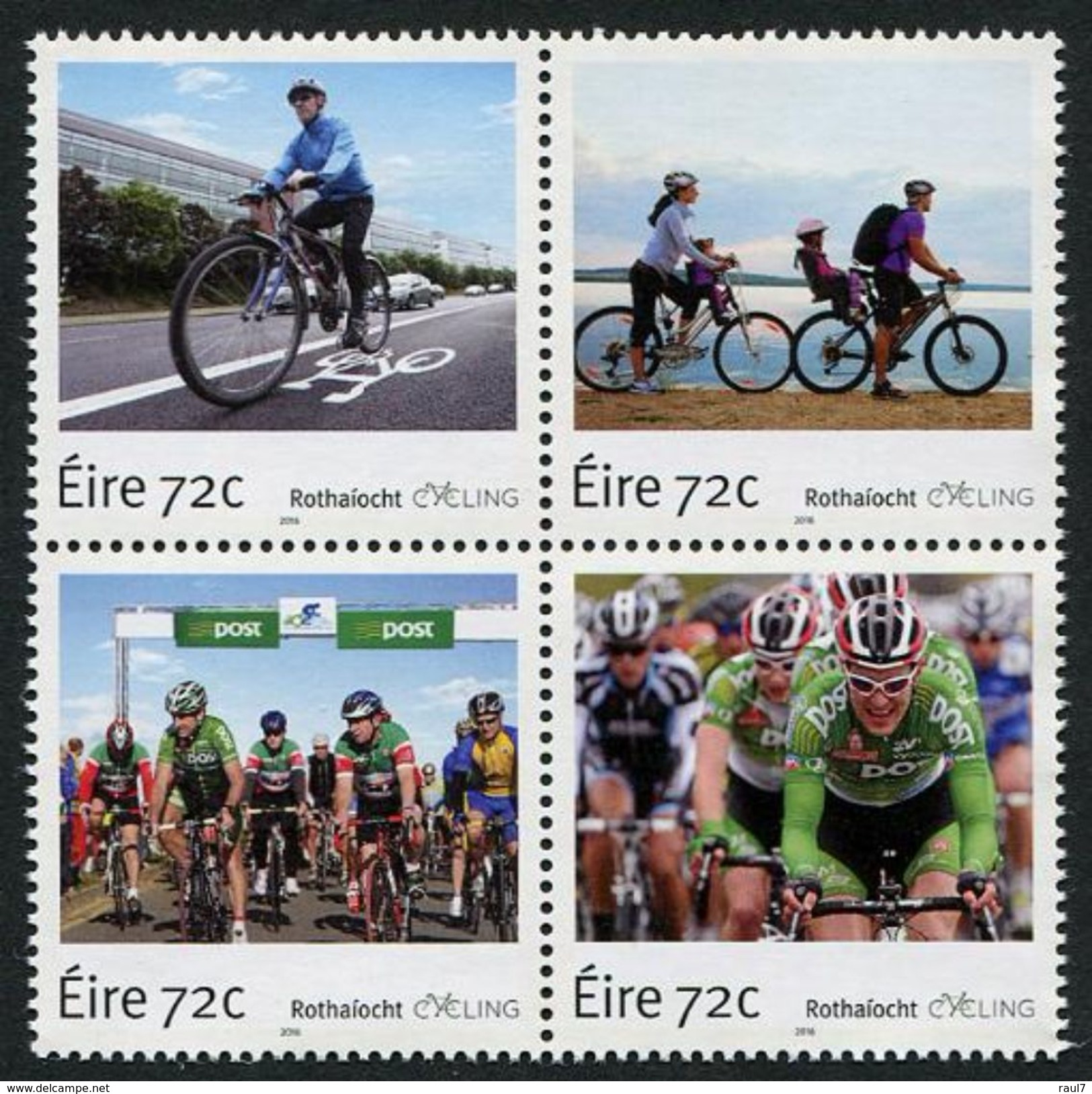 IRLANDE 2016 - Cyclisme, Vélos - 4 Val Neufs // Mnh - Ungebraucht