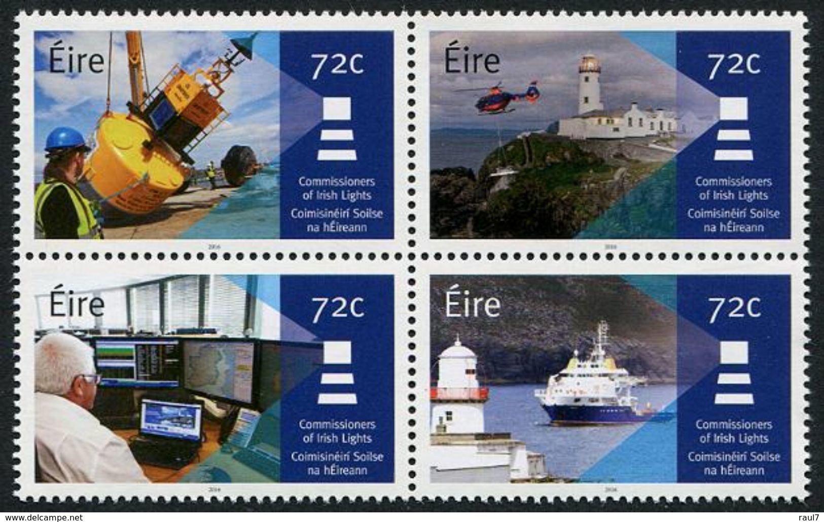 IRLANDE 2016 - Phares, Bateaux - 4 Val Neufs // Mnh - Nuovi