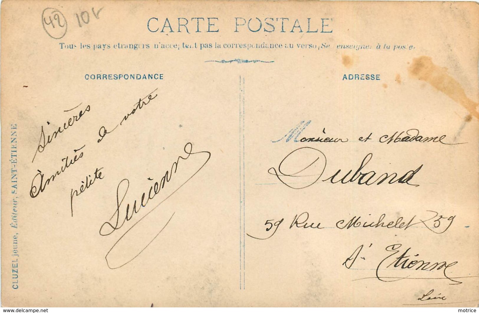 LE PONT D'ANDREZIEUX Après La Crue Di 17 Octobre 1907,carte Photo - Andrézieux-Bouthéon
