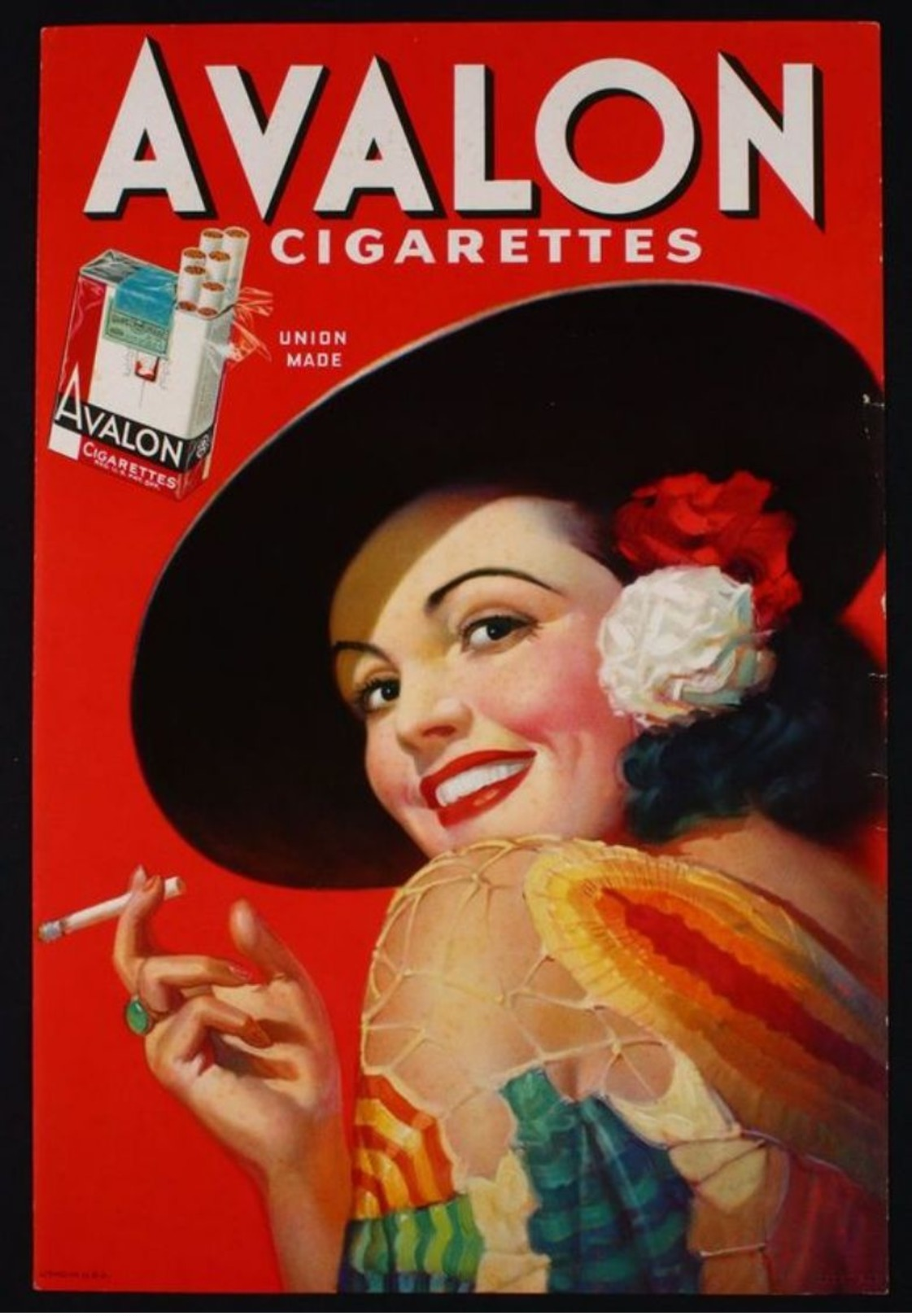 10 Anciennes Réclames - Avalon Cigarettes - Carte Photo Moderne - Advertising