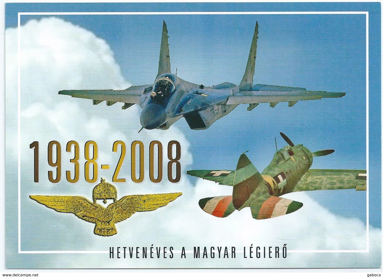 8675 Hungary FDC With SPM Postcard Military Aircraft Air Force - Militaria