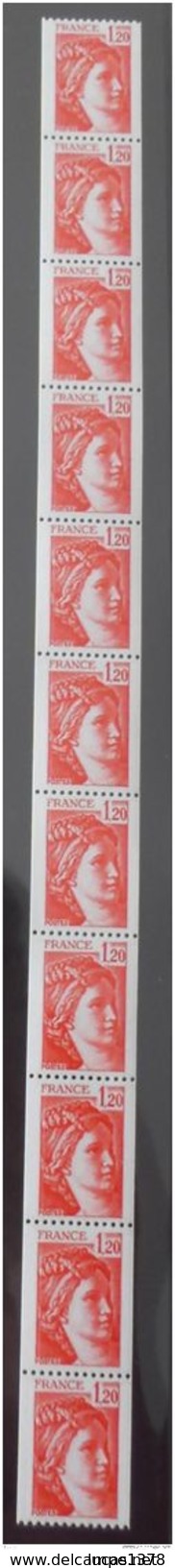 ROULETTE De 11 TIMBRES NO 1981B  Non Pliee NEUF ** - Coil Stamps