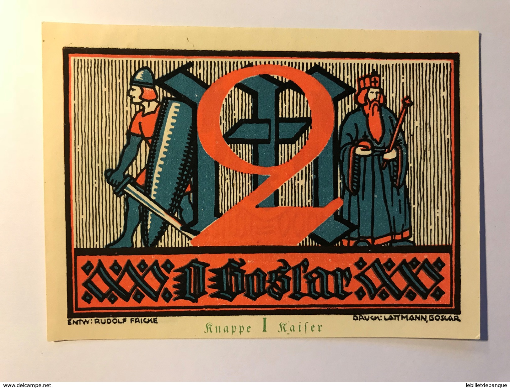 Allemagne Notgeld Goslar 2 Mark - Collections