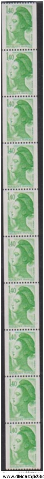 ROULETTE De 11 TIMBRES NO 2191 Non Pliee NEUF ** - Roulettes