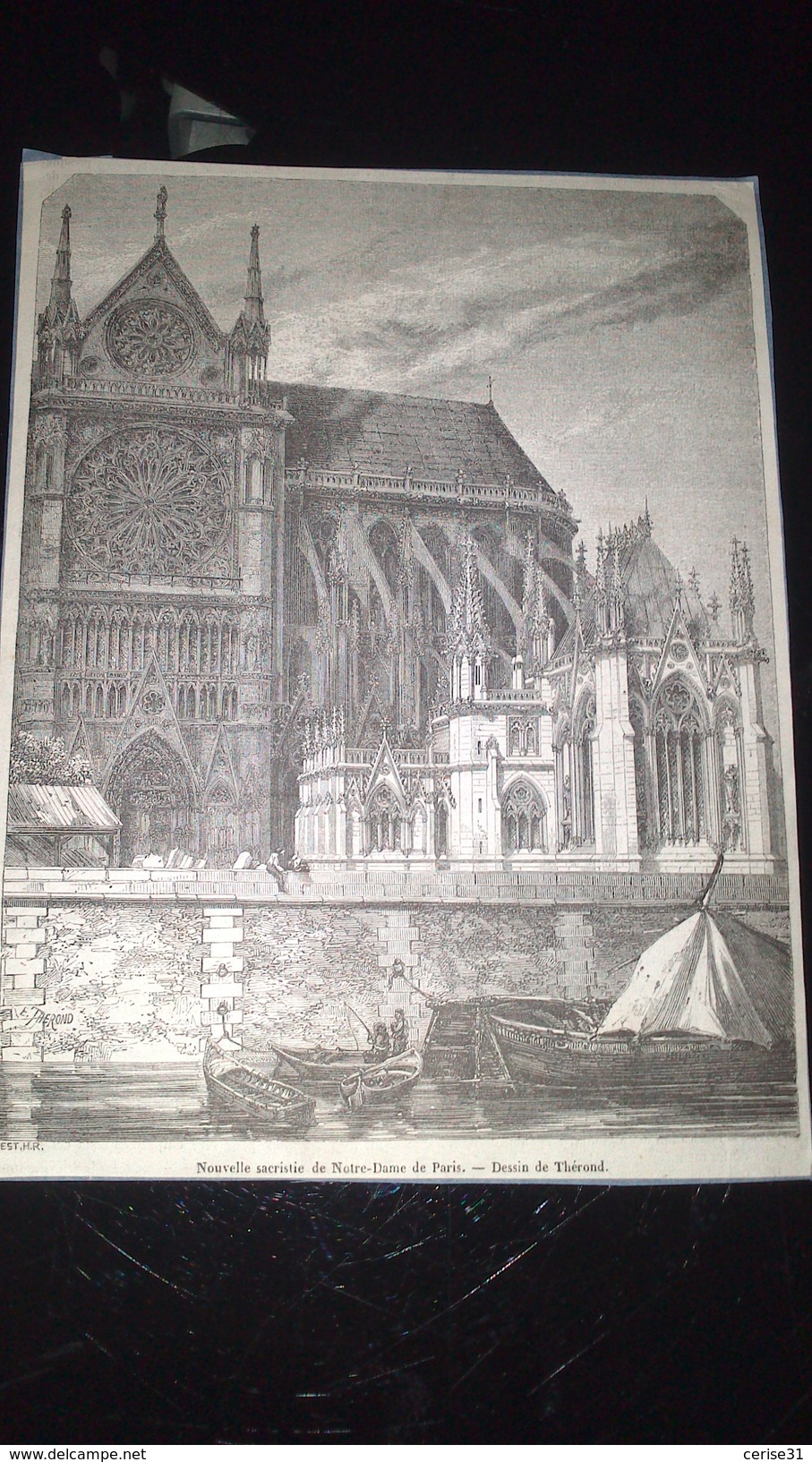 Affiche (gravure) - Nouvelle Sacristie De Notre Dame De PARIS - Affiches