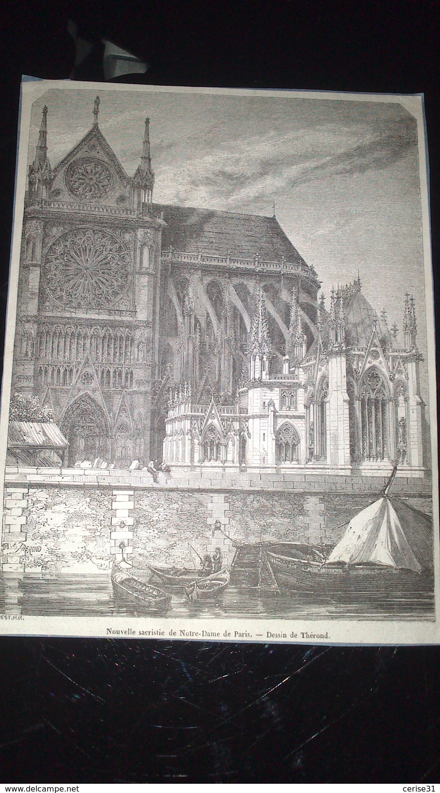 Affiche (gravure) - Nouvelle Sacristie De Notre Dame De PARIS - Affiches
