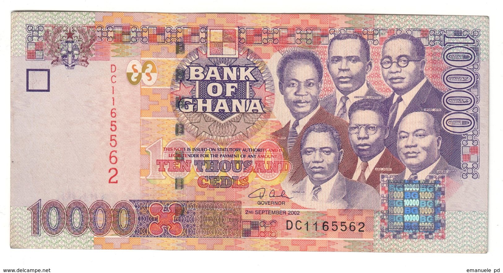 Ghana 10000 Cedis 2002 AUNC - Ghana